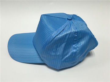 Progettazione unisex di ESD del cappello sicuro che tende a dissipare statico dell'abbigliamento ESD con il fermaglio per adeguamento di dimensione