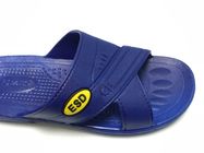 Il tipo trasversale nero blu simbolo di ESD dei materiali della pantofola sicura bianca dello SPU ESD ha impresso