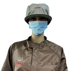 Cotone antistatico di lavoro elettronico del poliestere ESD del cappello blu TC del locale senza polvere