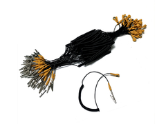 Nero Giallo 1.8m cavo di messa a terra ESD per la stanza pulita