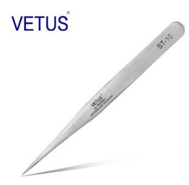 Pinzette sicura di acciaio inossidabile di precisione degli strumenti VETUS non ESD del metallo di colore