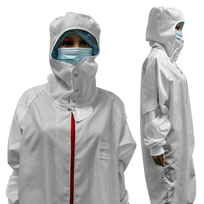 Anti tuta statica senza polvere del locale senza polvere con Hood White Washable