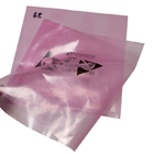 Anti rosa trasparente d'imballaggio senza coperchio su misura della borsa del PWB ESD di elettricità statica