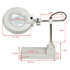 strumenti sicuri d'ingrandimento da tavolino della lampada ESD della lente LED di 3x 5x 8x