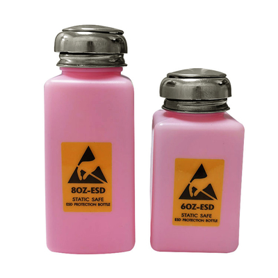 Di 4OZ 6OZ 8OZ anti ESD bottiglia sicura statica dell'erogatore di rosa per il solvente