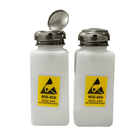 Plastica solvente dell'erogatore di ESD dell'alcol chimico bianco antistatico della bottiglia 200ml