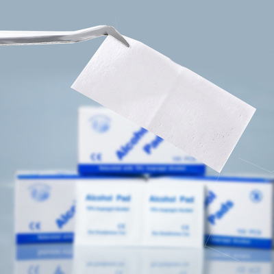 Pezzo di cotone monouso per disinfezione con alcool al 70% 100 pezzi/scatola