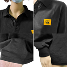 Il simbolo lungo di POLO Shirt With ESD della manica di ESD incontra l'en standard 61340-5-1 dell'indumento