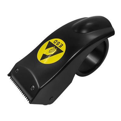 Dispenser di nastro antistatico ESD da tavolo per apparecchiature per ufficio in plastica nera ABS