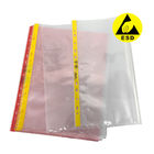 Borsa statica senza polvere del documento della borsa A4 A3 ESD dell'archivio del foro del locale senza polvere 11 anti con rosa o giallo