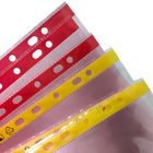 Borsa statica senza polvere del documento della borsa A4 A3 ESD dell'archivio del foro del locale senza polvere 11 anti con rosa o giallo