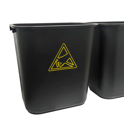 35L PP plastica quadrata contenitore di rifiuti antistatici ESD elettrostatico bagno pulito scatola utensili cestino