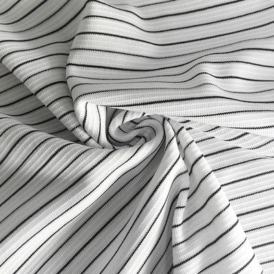 2*2 costole Tessuto ESD Filato elastico antistatico a maglia 6 mm Striscia 240 gm Poliestere