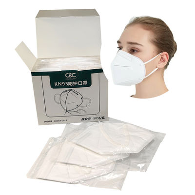Maschera da viso usa e getta a 5 piani KN95 Maschera di protezione individuale non tessuta N95