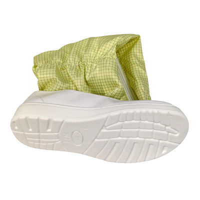 Giallo PU Sole ESD Scarpe di sicurezza Calzature da pulizia Calzature antistatiche Stivali lunghi per il lavoro industriale Calzature
