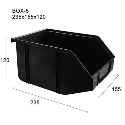 235*155*120mm PP Plastico Multi Design Durable Lint Free ESD Casella di spedizione antistatica