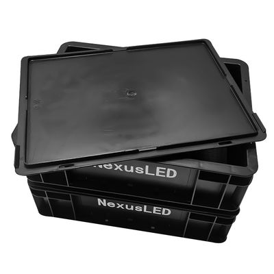 Scatola elettronica antistatica SMT Rack Black PCB Packaging Componente di stoccaggio Contenitore vassoio di plastica Scatola antistatica ESD