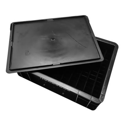 Scatola elettronica antistatica SMT Rack Black PCB Packaging Componente di stoccaggio Contenitore vassoio di plastica Scatola antistatica ESD