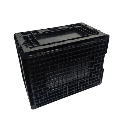 400*300*220MM scatola pieghevole antistatica nera scatola di plastica pieghevole scatola di plastica