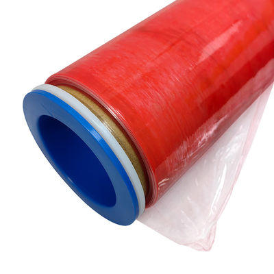 500 mm pellicola di avvolgimento in LDPE rosso trasparente antistatico