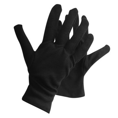 Guanti neri 100% cotone Cerimonia Guanti idratanti idratanti assorbitori Uniforme