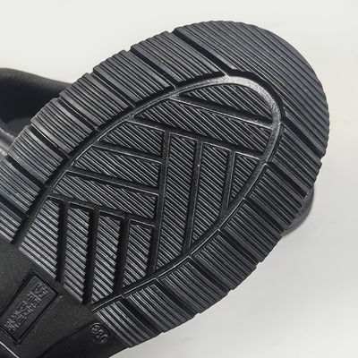 Unisex Anti Smash Calzature da lavoro in costruzione in acciaio a taglio basso suola media in gomma Acciaio a punta in pelle Scarpe di sicurezza superiore