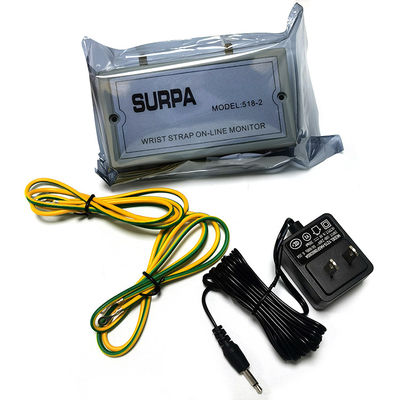 518-2 ESD Anti-Static Wrist Strap Monitor Electrostatic Ring Alarm Anti-Static Wrist Strap Tester