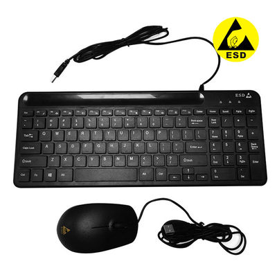 Cleanroom Use ESD Nero ESD Anti-statico Connessione cablata Tastiera Mouse Set per laboratorio