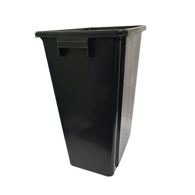 Contenitore di rifiuti antistatici in plastica nera riciclato ESD per uso in camera pulita