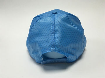 Progettazione unisex di ESD del cappello sicuro che tende a dissipare statico dell'abbigliamento ESD con il fermaglio per adeguamento di dimensione