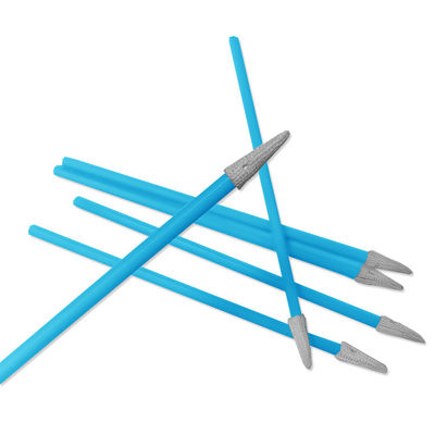 PS750B PCB Electronic Cleaning 74mm Lint Free Cleanroom Swabs per la testa a punta di poliestere