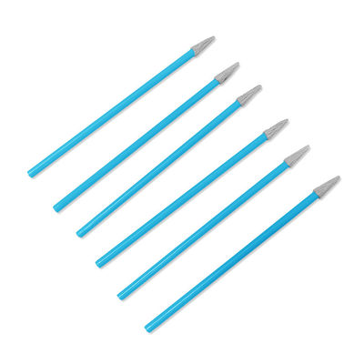 PS750B PCB Electronic Cleaning 74mm Lint Free Cleanroom Swabs per la testa a punta di poliestere