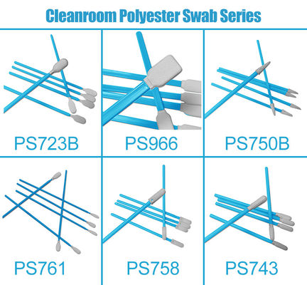 PS723B Strumenti di precisione in camera pulita Componenti elettronici Swab di poliestere privo di polvere Stampa Swab di pulizia