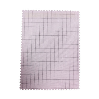 Indumenti ESD Tessuto a griglia rosa da 7 mm 98% Poliestere + 2% Carbonio conduttivo Tessuto antistatico ESD