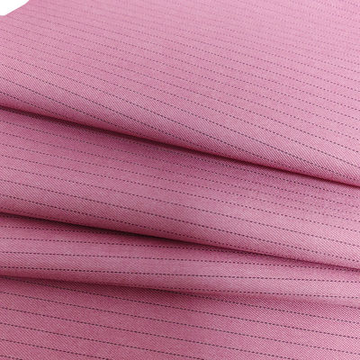 Tessuto ESD a strisce rosa da 5 mm 1/2 Tessuto TR antistatico conduttivo per abbigliamento da laboratorio