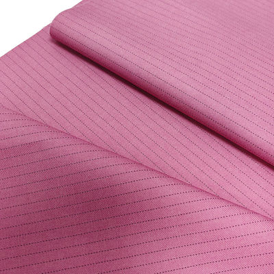 Tessuto ESD a strisce rosa da 5 mm 1/2 Tessuto TR antistatico conduttivo per abbigliamento da laboratorio