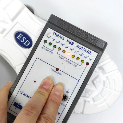 Calzature di sicurezza anti-fregatura ESD anti-statiche bianche con tappi in acciaio per piedi per camere pulite esd senza polvere