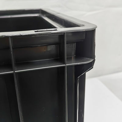 Casella anti-statica per il giro d'affari Esd Casella di plastica stampata a iniezione di pezzi di ricambio per auto neri di grandi dimensioni