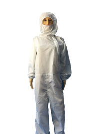Biotech/vestito sicuro farmaceutico del locale senza polvere ESD dei materiali di ESD con Hood And Facemask