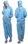 Rivestimento statico ed i pantaloni del poliestere sicuro dell'abbigliamento del locale senza polvere ESD l'anti classificano 1000 - 10000