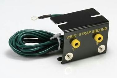 Incavo a terra Ring Terminal Connector del metallo della cinghia di polso unità di elaborazione/del PVC ESD del supporto doppio del banco