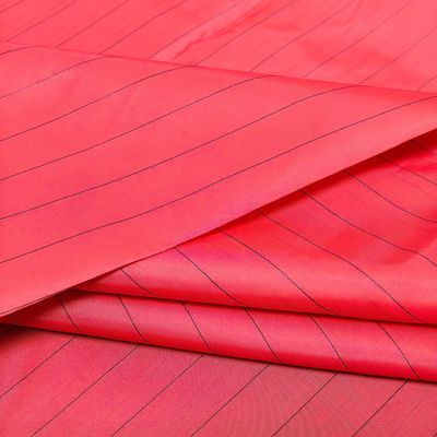 Rossa 17MM Striscia 99% Poliestere+1% Striscia Conduttiva Lab Lint Free Antistica ESD Tessuto antistatico