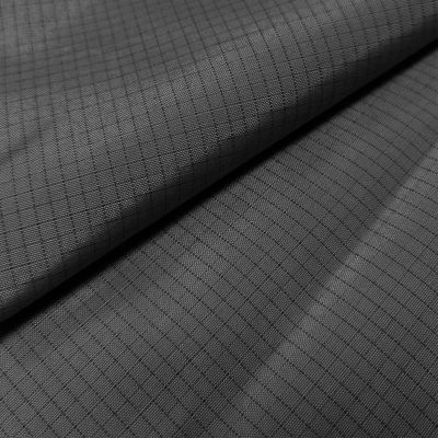 Nero 4mm Grid 33% cotone 2% fibra di carbonio Tessuto TC antistatico per abbigliamento da lavoro ESD