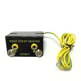 Incavo a terra Ring Terminal Connector del metallo della cinghia di polso unità di elaborazione/del PVC ESD del supporto doppio del banco