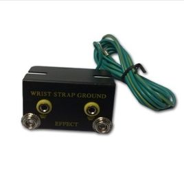 Incavo a terra Ring Terminal Connector del metallo della cinghia di polso unità di elaborazione/del PVC ESD del supporto doppio del banco