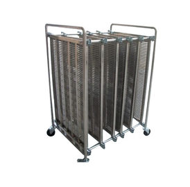 Scaffale di rivista di grande capacità ESD ESD che tratta il passo 17mm di larghezza 520mm dei carretti