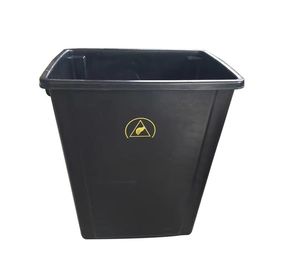 I coperchi disegnano le pattumiere permanenti di ESD/il simbolo nero di colore w/ESD canestro residuo
