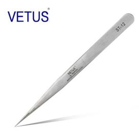 Pinzette sicura di acciaio inossidabile di precisione degli strumenti VETUS non ESD del metallo di colore