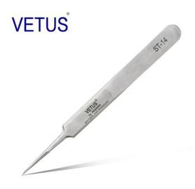 Pinzette sicura di acciaio inossidabile di precisione degli strumenti VETUS non ESD del metallo di colore