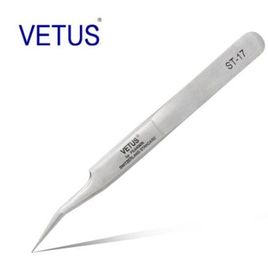 Pinzette sicura di acciaio inossidabile di precisione degli strumenti VETUS non ESD del metallo di colore